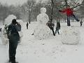 The largest snowmen, Snow, Greenwich Park P1070313